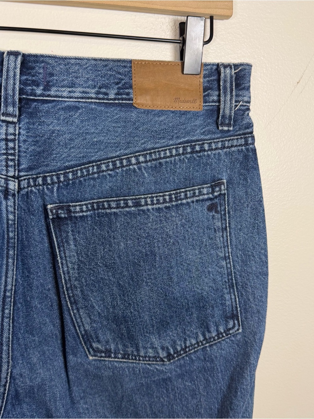 Madewell Balloon Jeans Size 29 Barrel Wide Leg Seamed Denim Blue Casual Boho - Picture 6 of 8